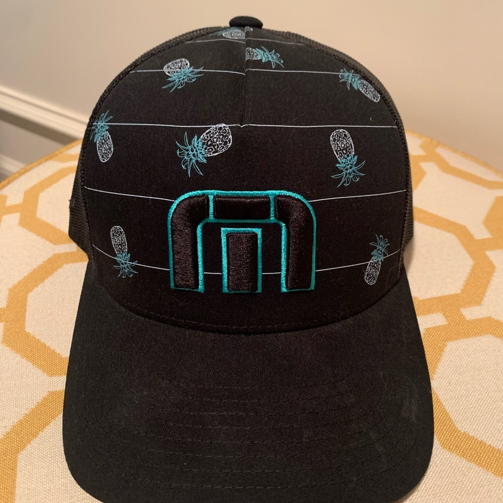 Travis Mathew Pineapples Print Snapback Trucker M… - image 1
